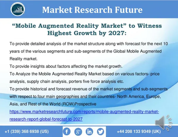 Mobile Augmented Reality Market Development, market Trend, Segmentation and Forecast to 2027.
