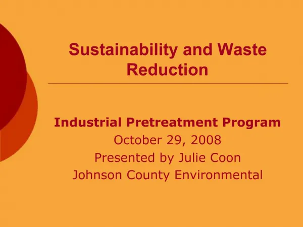 Sustainability and Waste Reduction