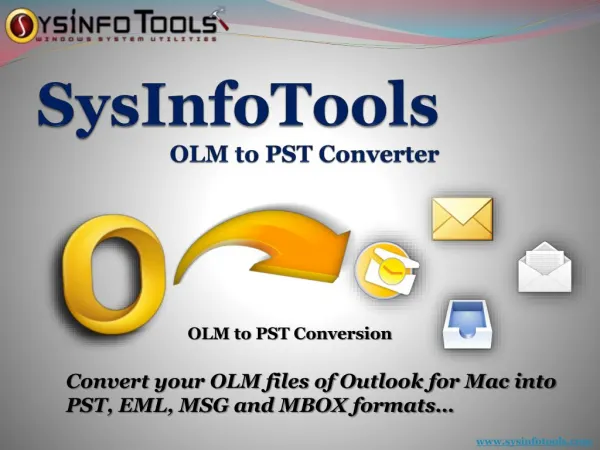 OLM to PST Converter - Import OLM Files to Windows Outlook