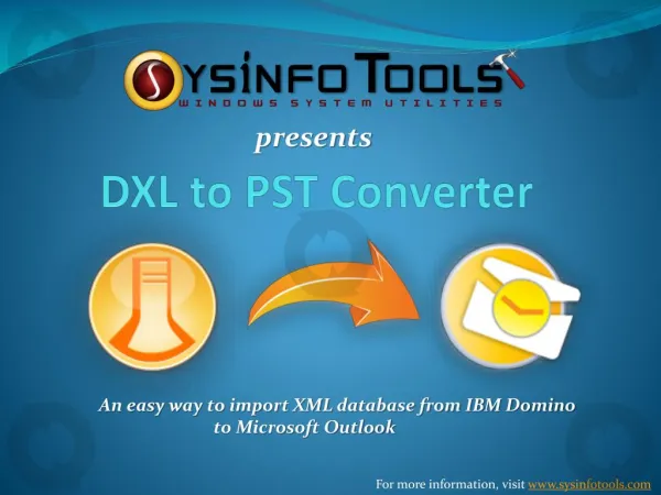 DXL to PST Converter - Import DXL to Outlook