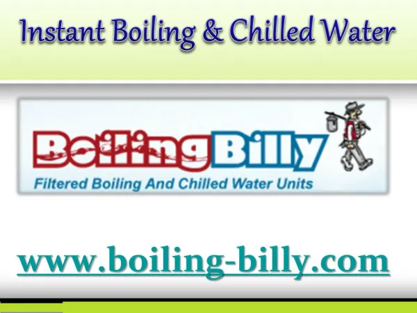 Instant Boiling & Chilled Water