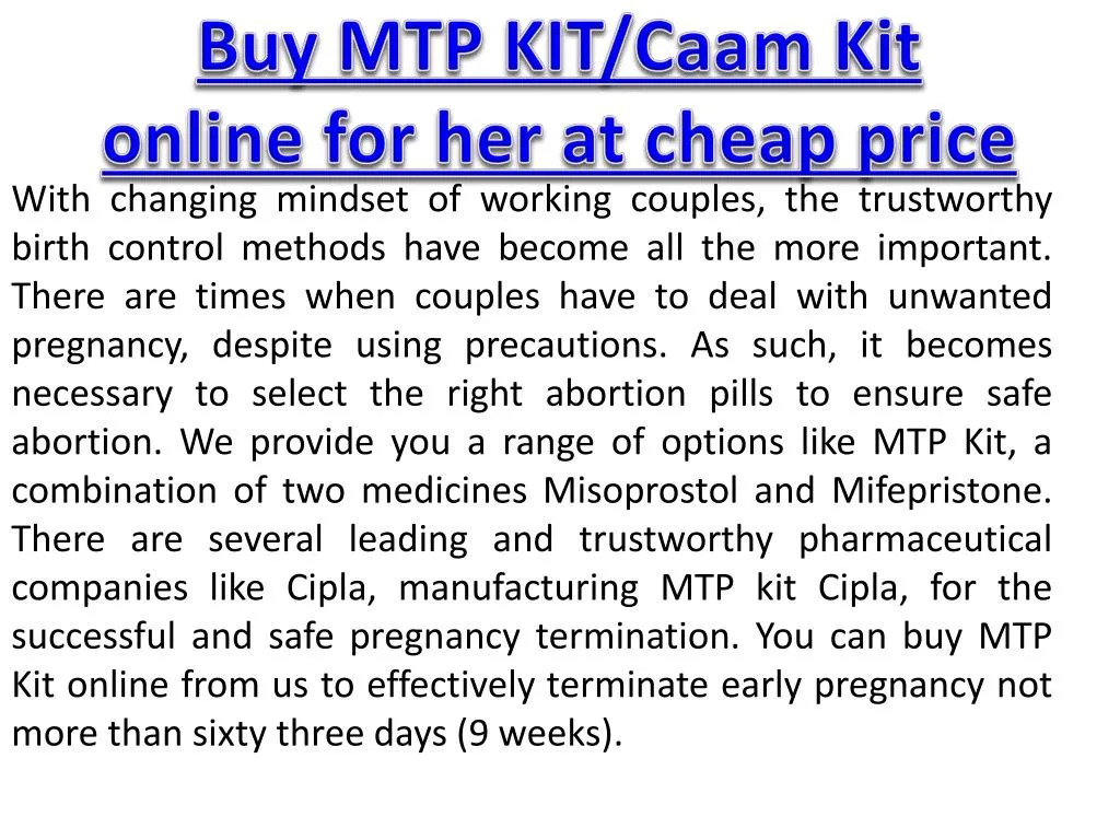 buy mtp kit caam kit online for her at cheap price