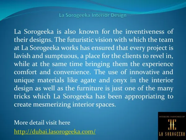 La Sorogeeka Interior Design