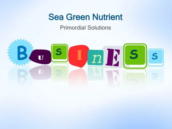 Sea Green Nutrient |Primordial Solutions