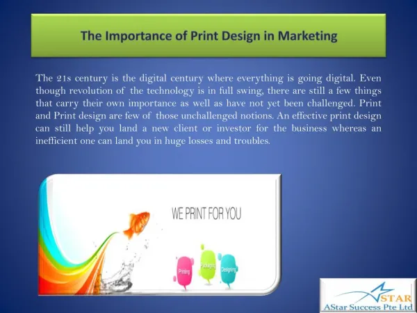 The Importance of Print Design in Marketing