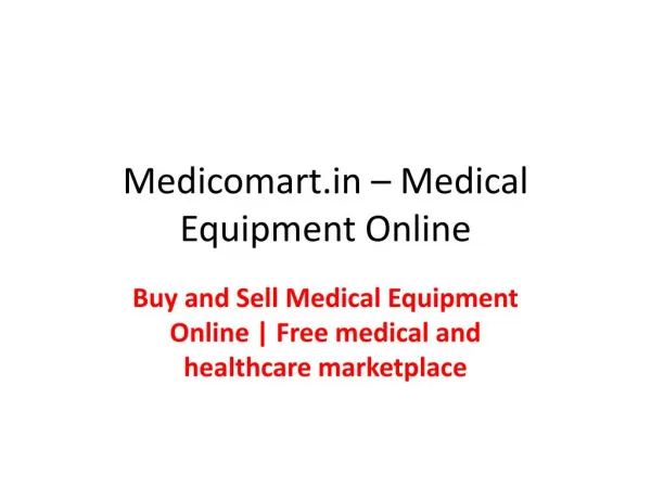 Free listing service for buying, selling, donating, new and used home medical equipment