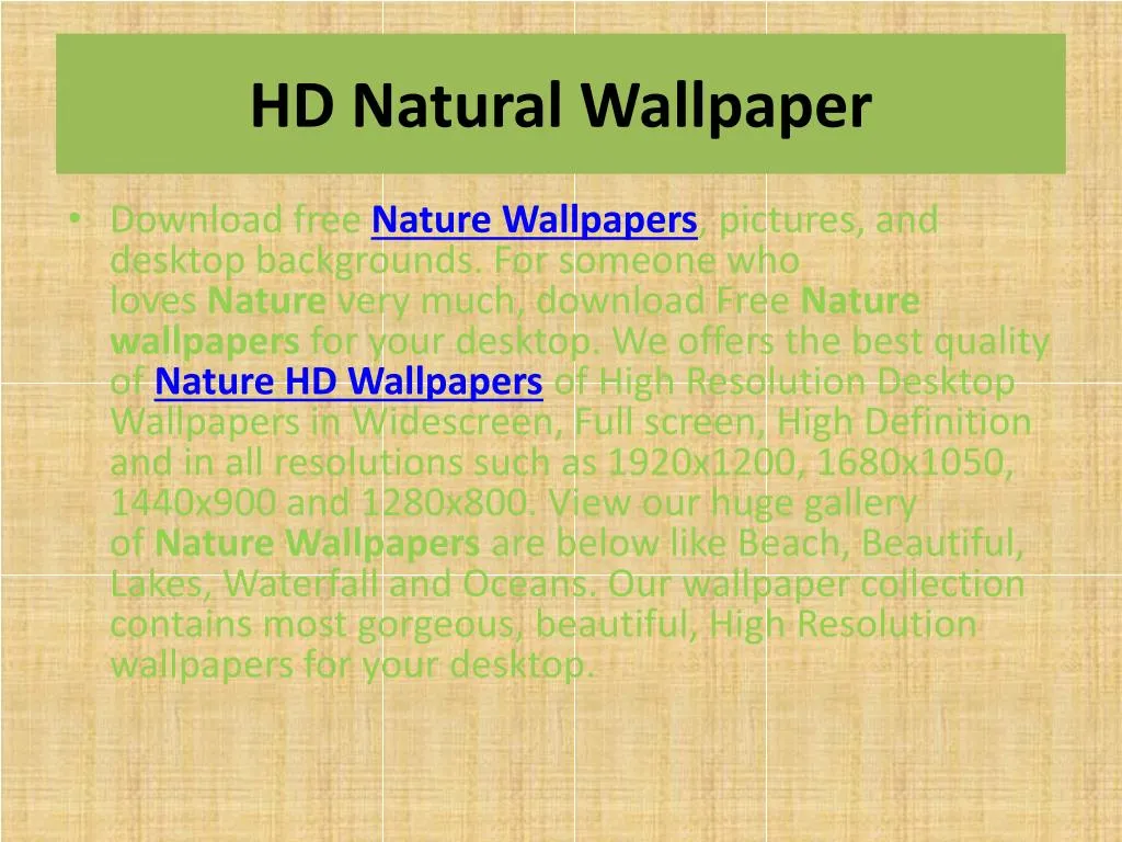 hd natural wallpaper