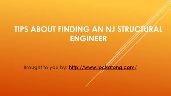 Tips About Finding An NJ Structural Engineer