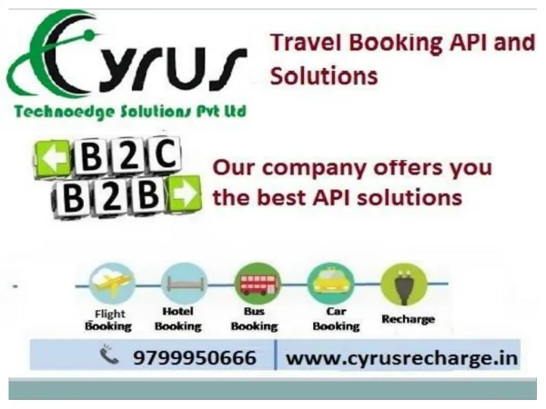 Online Travel Booking API Solution by Cyrus API Solution