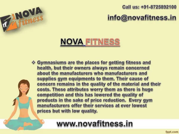 Nova Fitness Offers Its Ever Best Gym Equipment in India Range