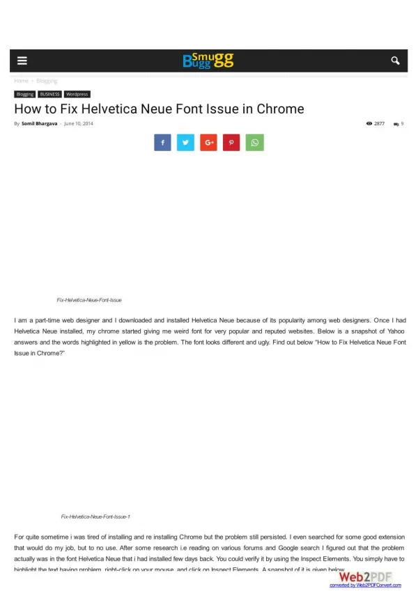 How to Fix Helvetica Neue Font Issue in Chrome