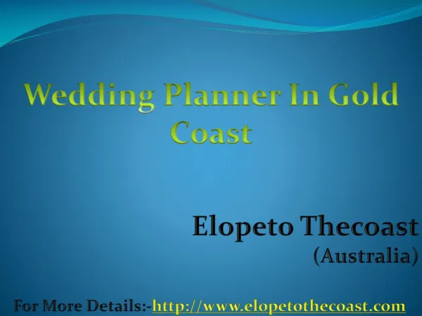 Marriage Celebrant Gold Coast - Elope To The Coast