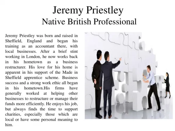 Jeremy Priestley - Native British Professional