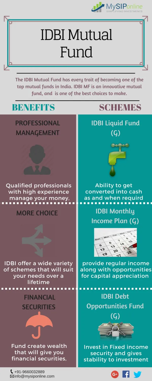 Invest in IDBI Mutual Fund to Grow your Savings