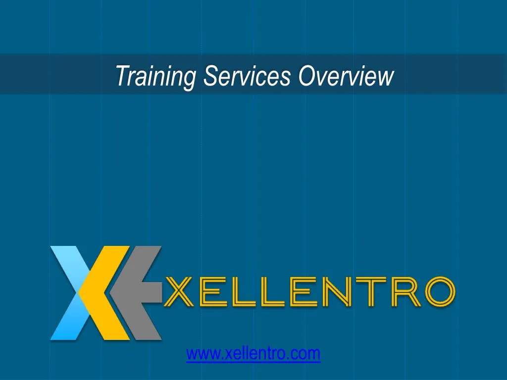 training services overview