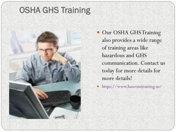 OSHA GHS Training