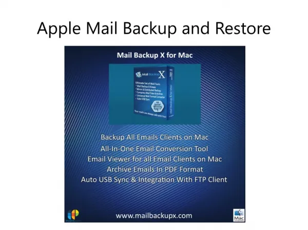 Apple Mail Backup and Restore Application