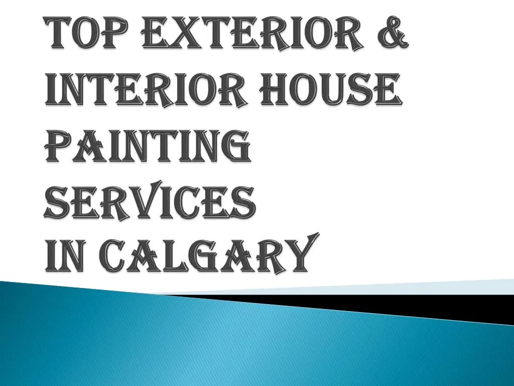 top exterior interior house painting services in calgary