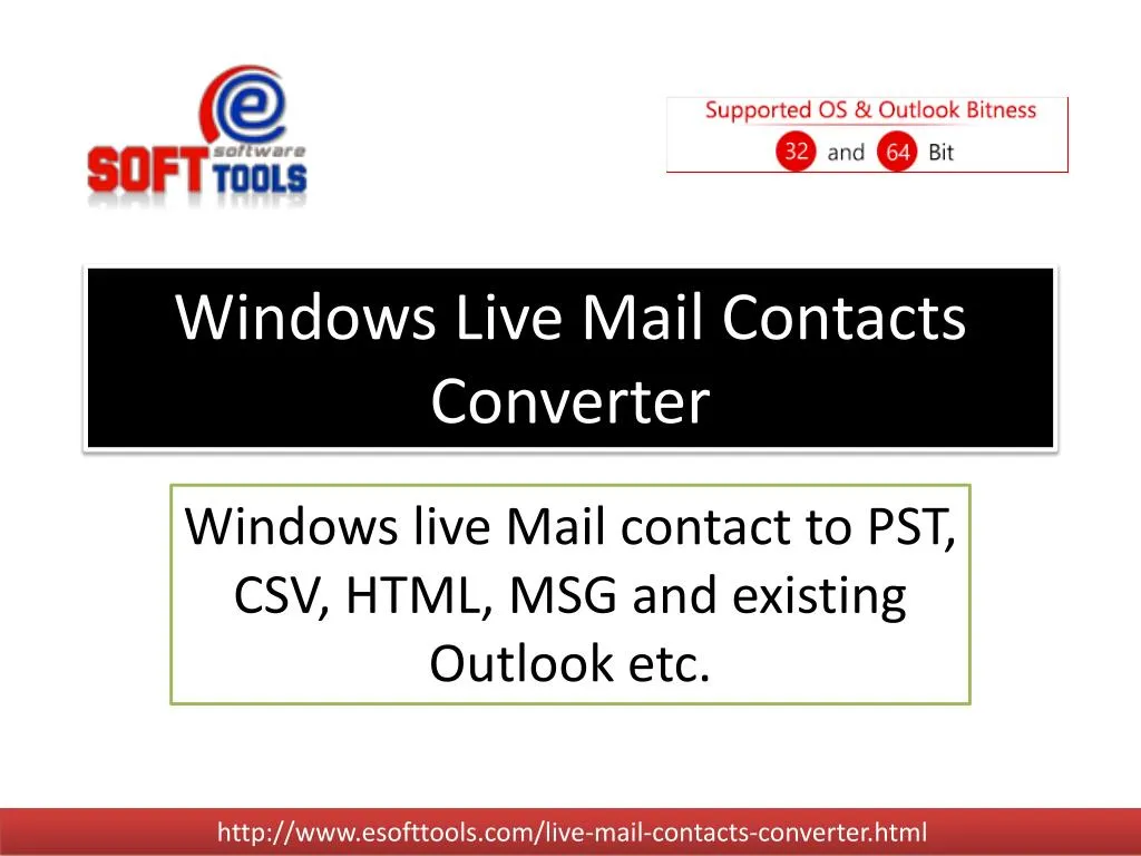 windows live mail contacts converter