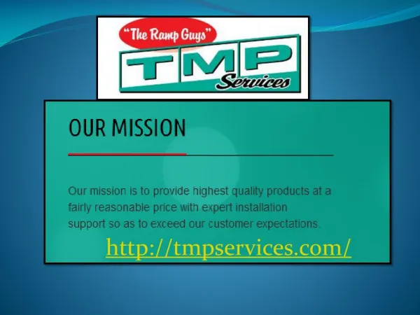 Information About TMP Services