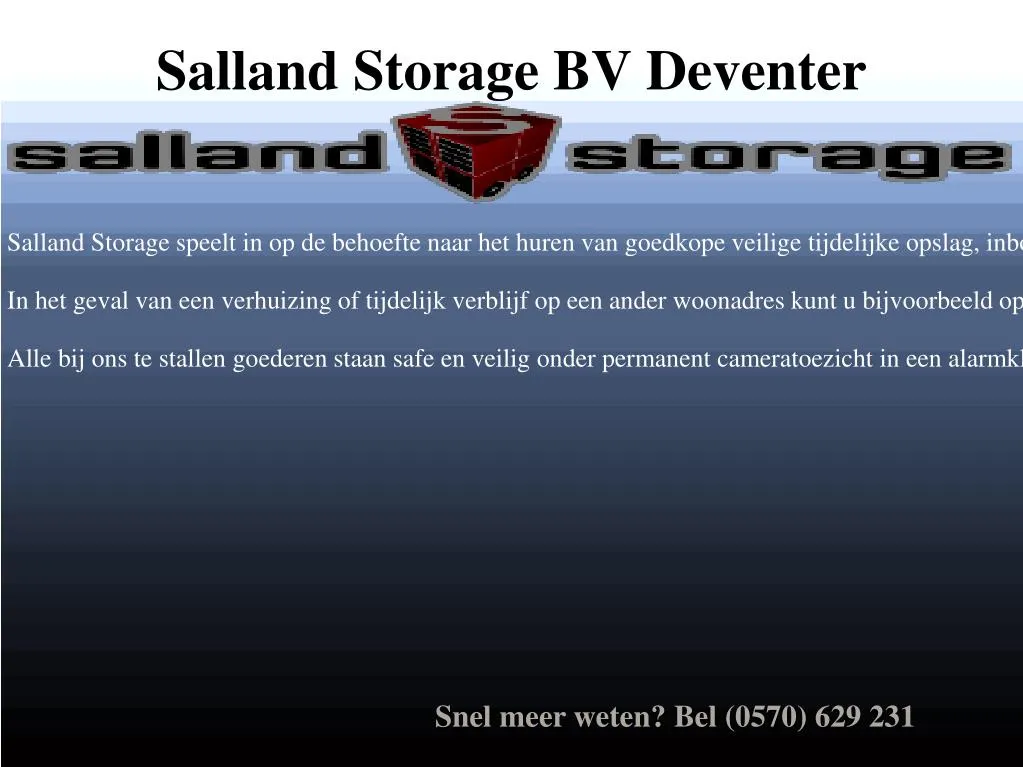 salland storage bv deventer