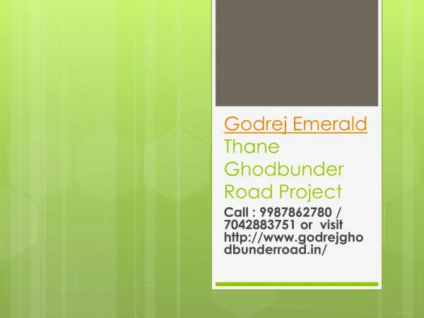Godrej Emerald Thane Housing project