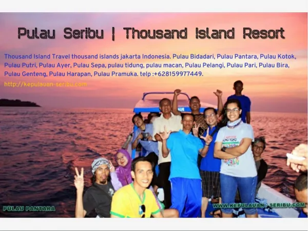 Pulau Seribu | Thousand island Resort Jakarta