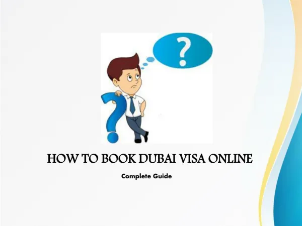 HOW TO BOOK DUBAI VISA ONLINE Complete Guide