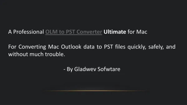 OLM to PST Converter Ultimate Free