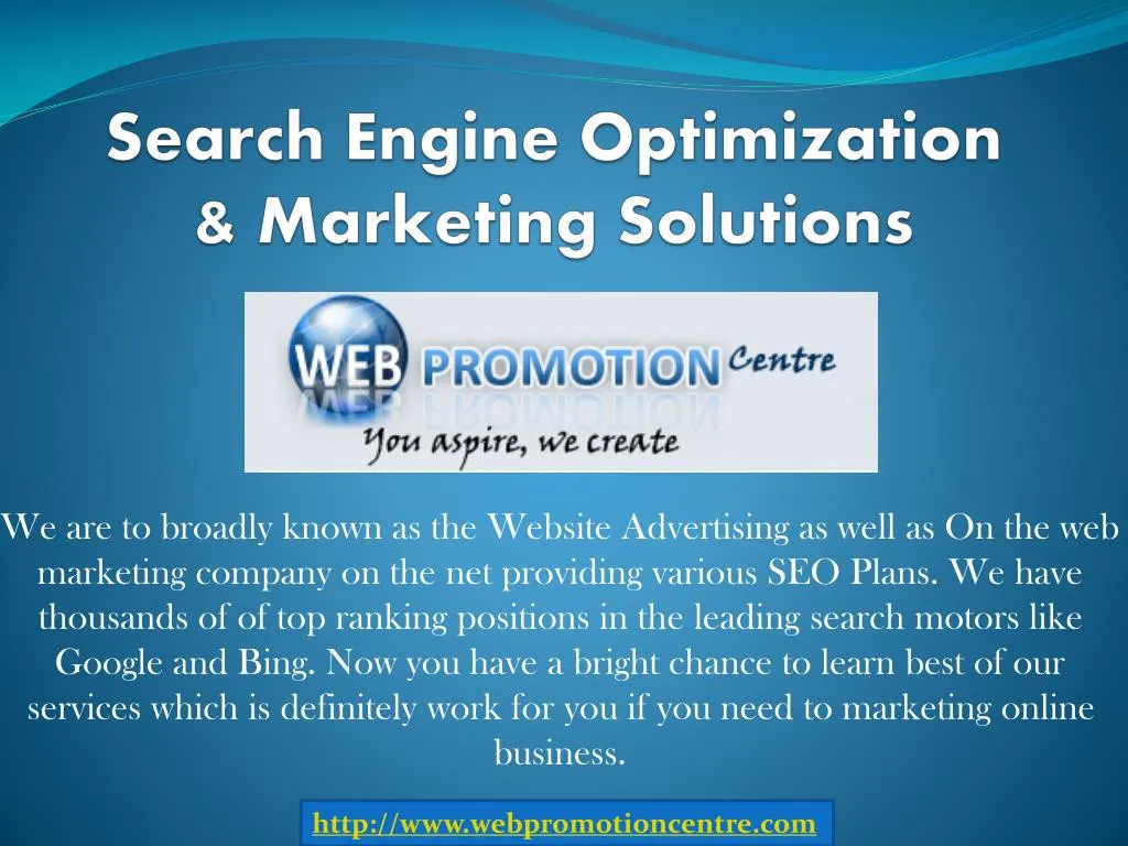search engine optimization marketing solutions