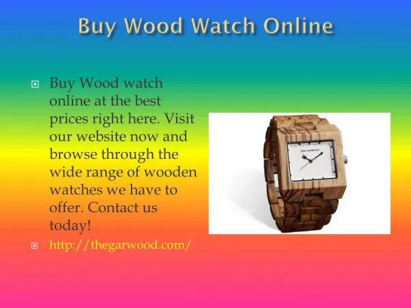 Fashion Wood Watch