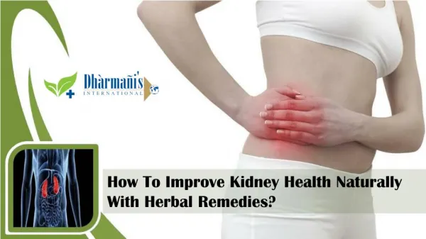 How To Improve Kidney Health Naturally With Herbal Remedies?