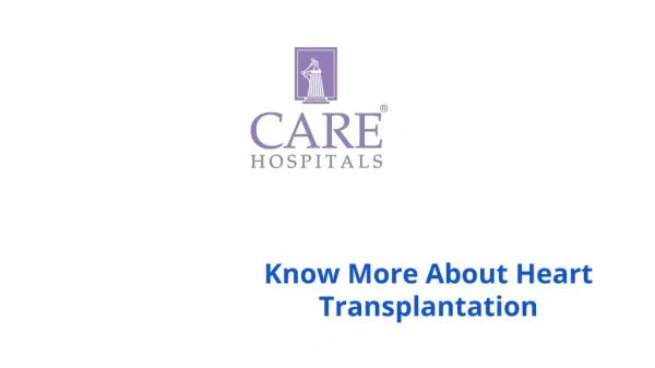 Know More About Heart Transplantation