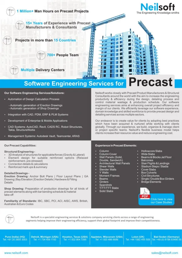 Software Services for Precast