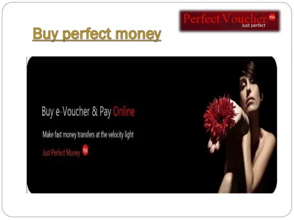 Buy perfect money voucher