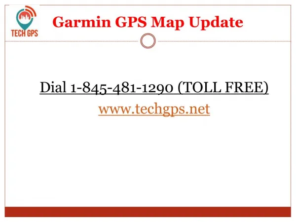 Tomtom Map Update & Garmin Map Update Services