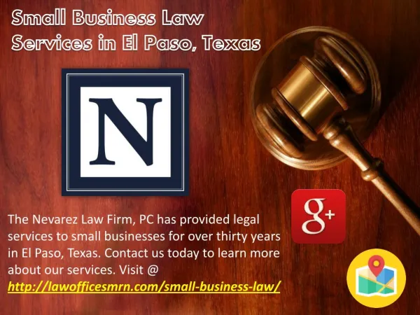 Small Business Law Services in El Paso, Texas