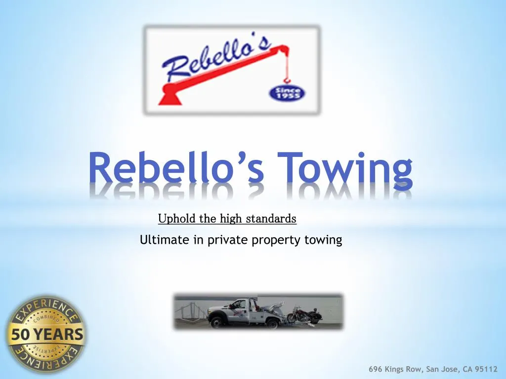 rebello s towing