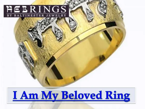 I Am My Beloved Ring
