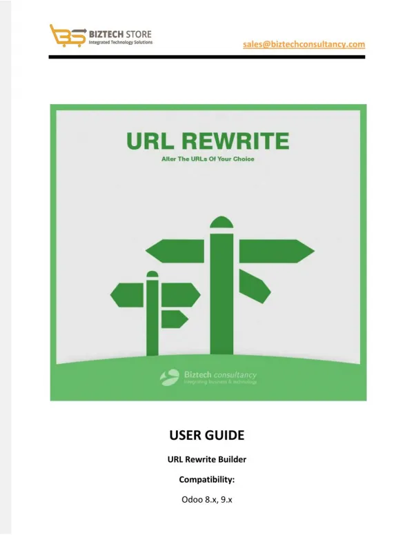 Odoo URL Rewrite Builder App - User Guide