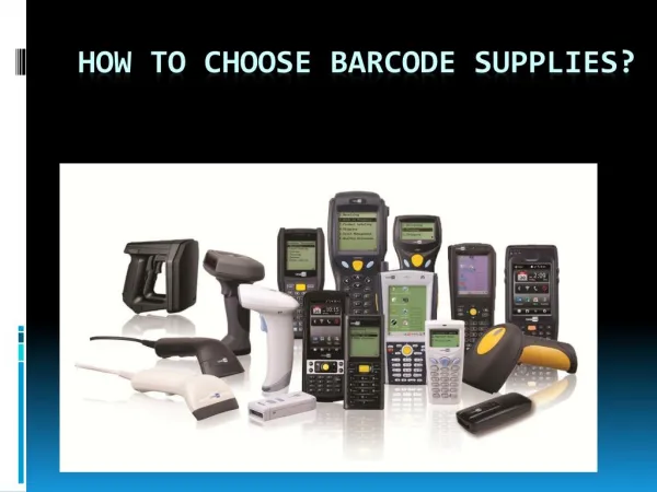 How to choose barcode supplies?