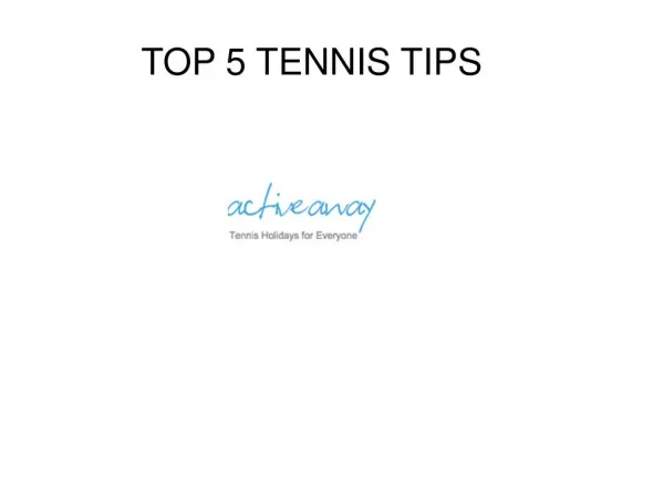 Top Tennis Tips to win Matchplay
