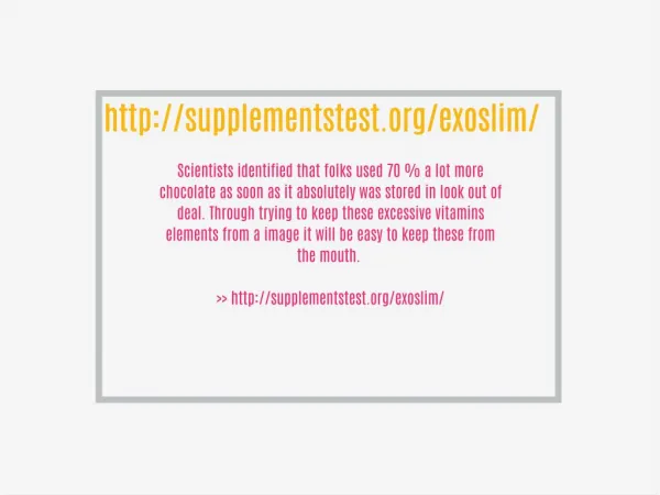 http://supplementstest.org/exoslim/