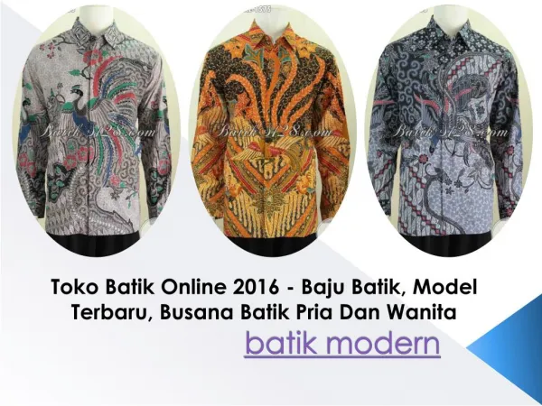 batik modern
