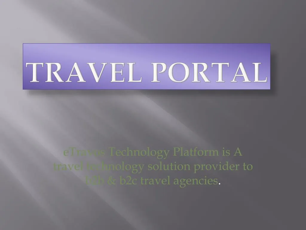 travel portal