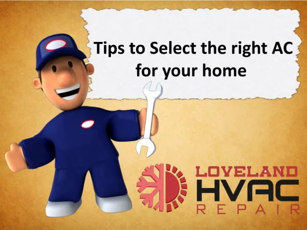 Tips to Select the right AC for your home