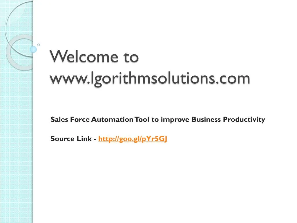 welcome to www lgorithmsolutions com
