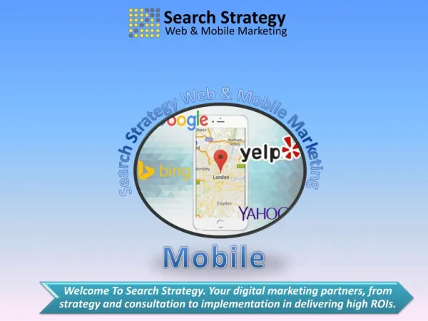 Search strategy Web & Mobile Marketing