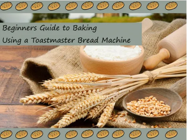 Beginners Guide to Baking Using a Toastmaster Bread Machine