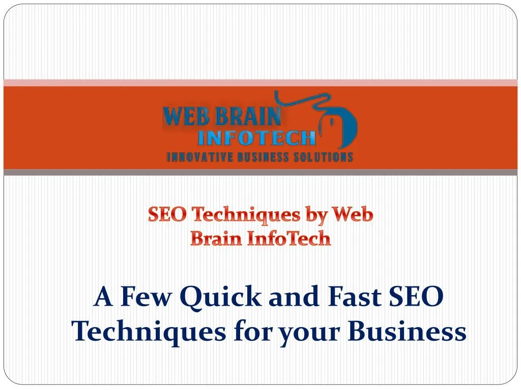 a few quick and fast seo techniques for your business